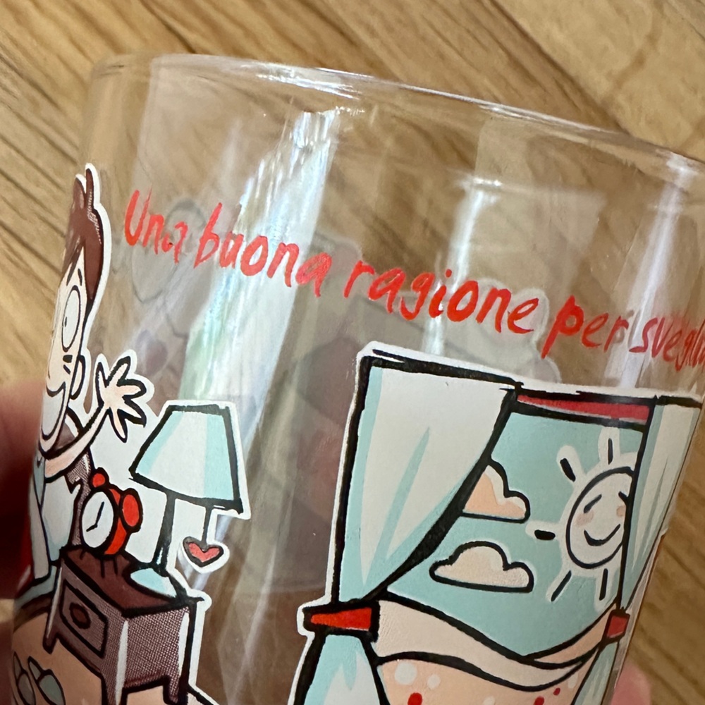 Nutella Glass 8 ounce with Italian Catchphrase from Italian Kids - Picture 5 of 8